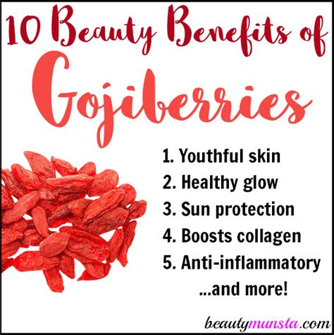 10 Beauty Benefits of Goji Berries - beautymunsta