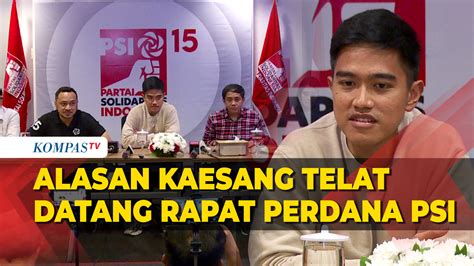 Video Kaesang Beberkan Alasan Datang Telat Di Rapat Perdana Sebagai