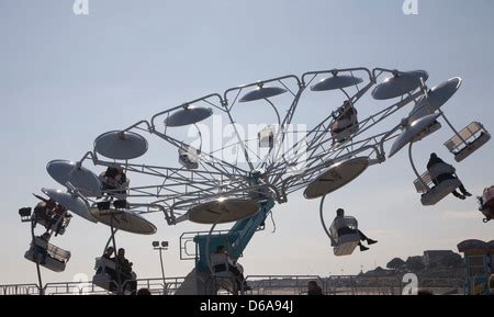 Clacton Pier funfair rides at Clacton on Sea Essex England An East ...