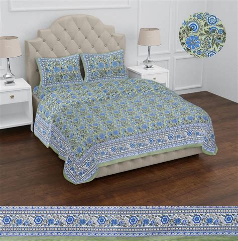 Hkf Jaipur Jaipuri Print Super King Bedsheets Size By At