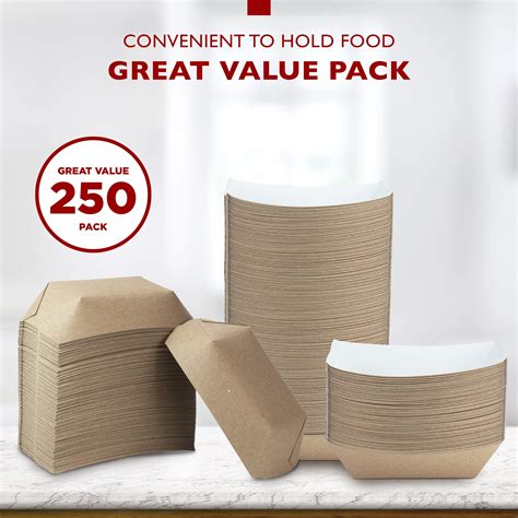 Buy Pack Lb Heavy Duty Disposable Kraft Brown Paper Food Trays