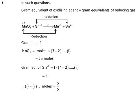 Calculate The Number Of Moles Of Kmno Required To Oxidise One Mole Of