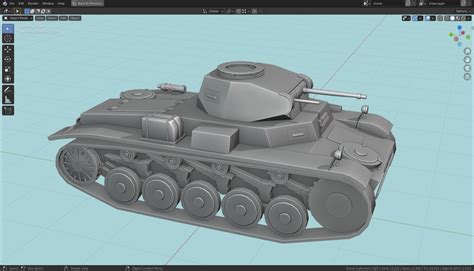 3D Model Pzkpfw II Tank Base Mesh VR AR Low Poly CGTrader