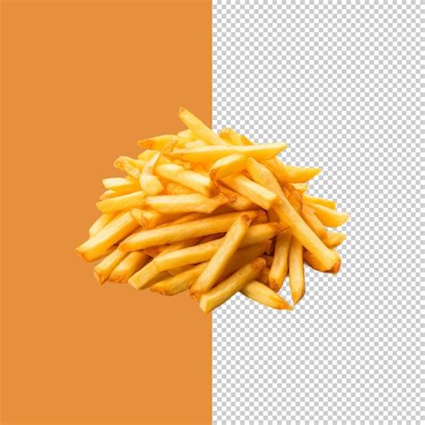 Des Frites Sur Un Fond Transparent PSD Premium