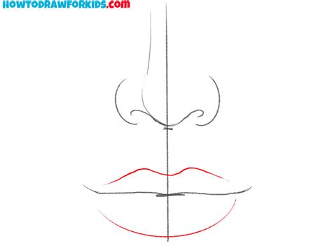 How To Draw A Nose And Mouth Step By Step