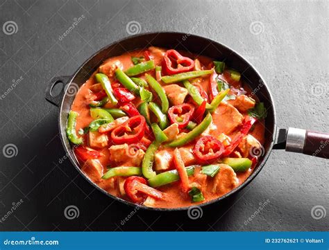 Thai Style Red Chicken Curry Stock Image Image Of Food Lunch 232762621