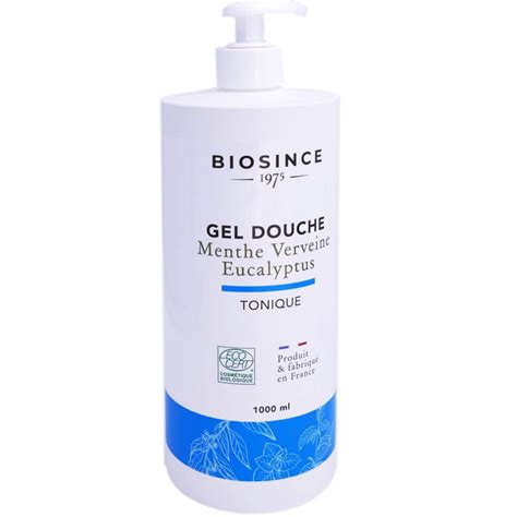 Biosince Gel Douche Tonique Bio Menthe Verveine Eucalyptus L