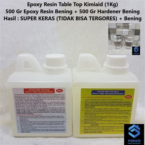 Jual Epoxy Resin Table Top Kg Epoxy Resin Meja Table Top Resin