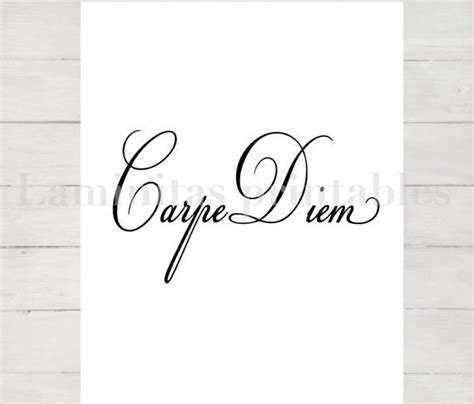 Carpe Diem Carpe Diem Wall Art Carpe Diem Print Carpe Diem Poster