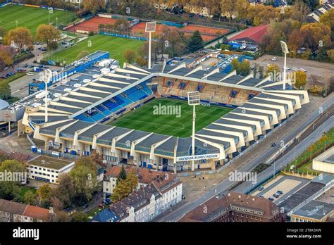 Luftbild Bundesligastadion Vonovia Ruhrstadion Fußballplatz des VfL