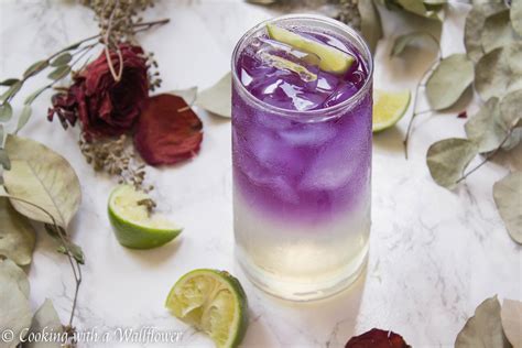 Sparkling Butterfly Pea Flower Tea Lemonade Cooking With A Wallflower