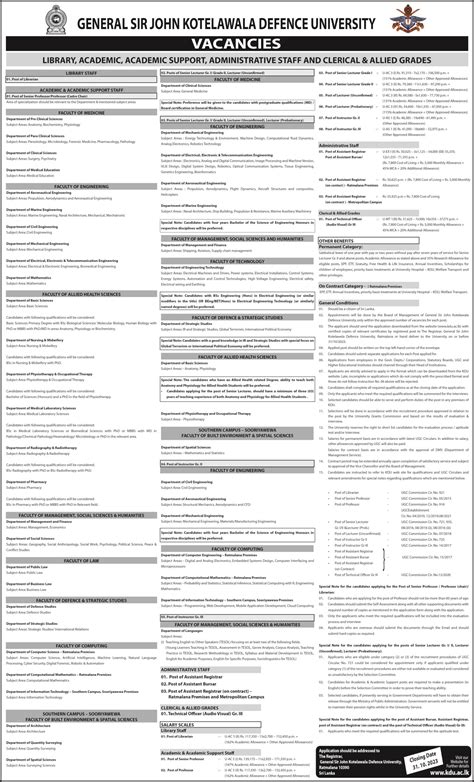 Librarian Assistant Registrar Assistant Bursar Technical Officer