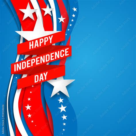 Patriotic background with stars Stock Vector | Adobe Stock