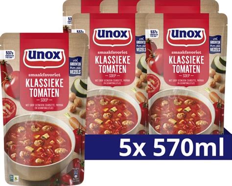 Unox Smaakfavoriet Soep In Zak Klassieke Tomatensoep Met