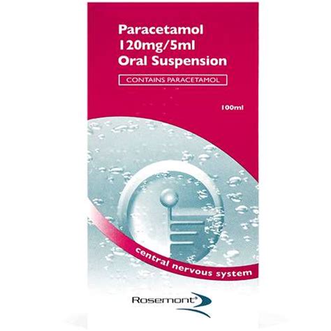 Paracetamol Mg Ml Oral Suspension Ml Expresschemist Co Uk