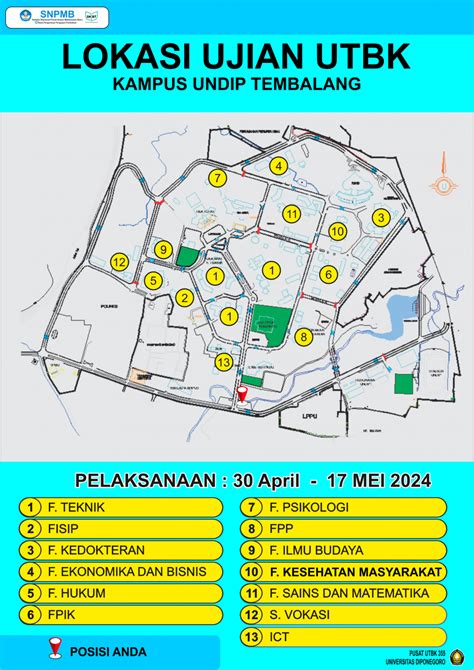 Lokasi Ujian UTBK UNDIP UTBK SNBT UNDIP