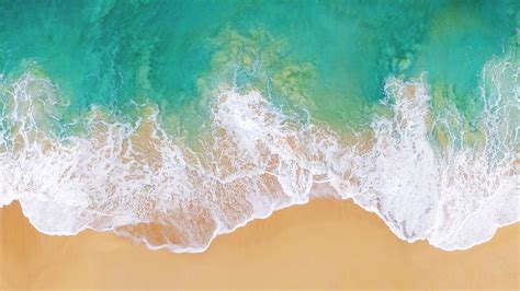 Beach Wallpaper 4K, Drone photo, Aerial view