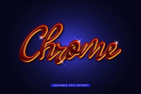 Premium Vector Chrome Text Effect Generator