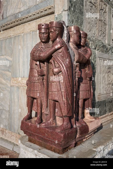 The Tetrarchs - a Porphyry Sculpture of four Roman Emperors, Sacked ...