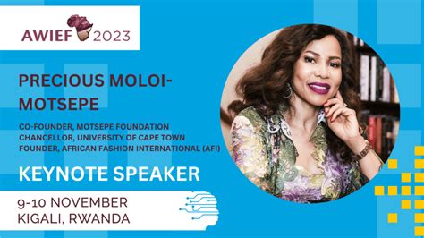 Dr Precious Moloi Motsepe To Deliver Keynote At Awief In Kigali