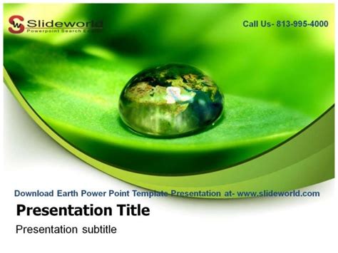 Earth powerpoint template presentation