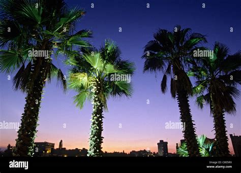 Israel, Jerusalem, skyline at sunset Stock Photo - Alamy