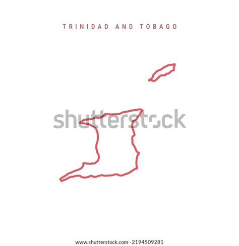 Trinidad Tobago Editable Outline Map Republic Stock Vector (Royalty Free) 2194509281 | Shutterstock