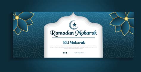 Ramadan kareem traditional islamic festival religious web banner ...