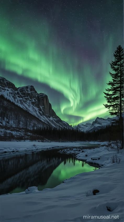 Elegant Aesthetic Aurora Borealis Sky | MUSE AI