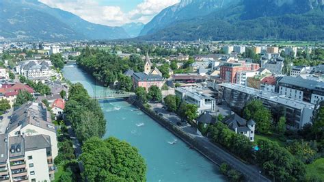 Aerial View Of Lienz Austria Stock Image Colourbox