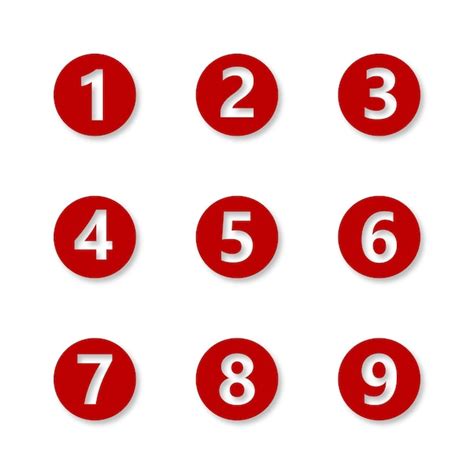 premium vector set  vector icons   numbers