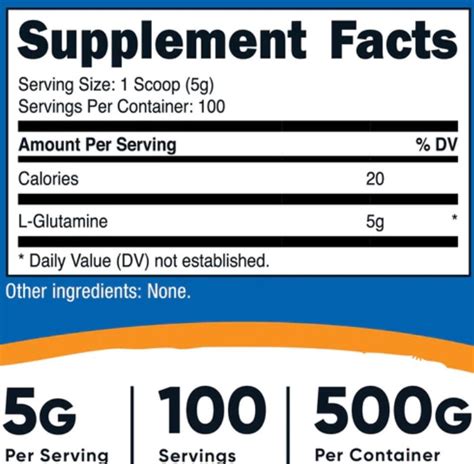 Nutricost L Glutamine Powder 500 Grams Unflavored Get 100 Best