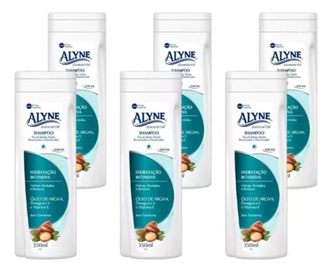 Kit 6 Shampoo Alyne Hidratação Intensiva Argan 350ml MercadoLivre