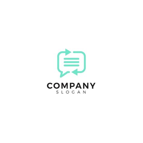 Premium Vector Simple Modern Chat Talk Logo Design