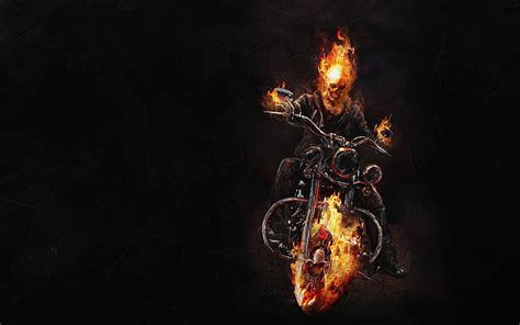 HD wallpaper: Ghost Rider wallpaper, Marvel Comics, burning, fire, fire ...