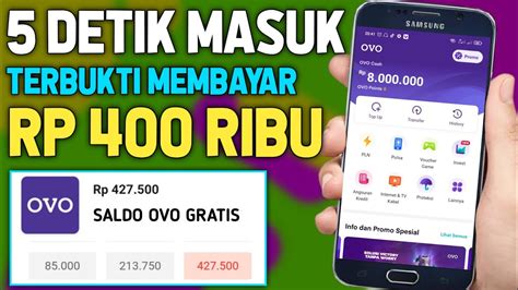 CG057 TERBUKTI MEMBAYAR Aplikasi Penghasil Saldo Ovo Gratis