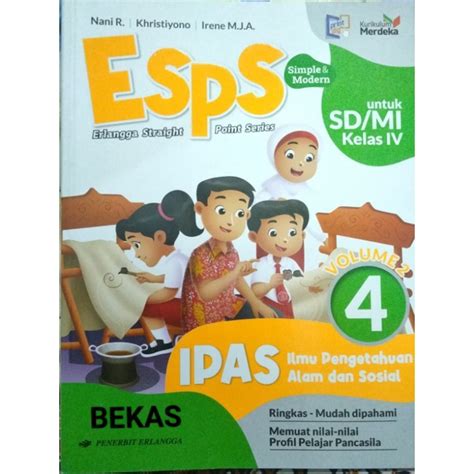 Jual Esps Ipas Sd Kelas Erlangga Kurikulum Merdeka Shopee Indonesia