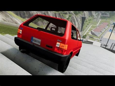 Beamng Drive Descendo A Escadaria De Fiat Uno Youtube