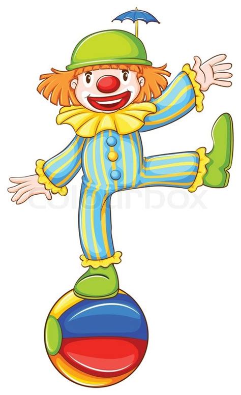 Illustration Of A Sketch Of A Clown Stock Vector Colourbox