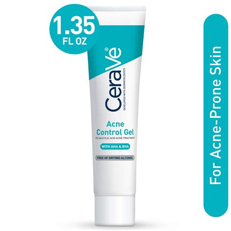 Cerave Salicylic Acid Acne Control Gel Treatment Acne Treatment For