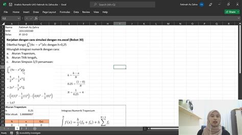 Ujian Akhir Semester Analisis Numerik Fatimah Az Zahra Youtube