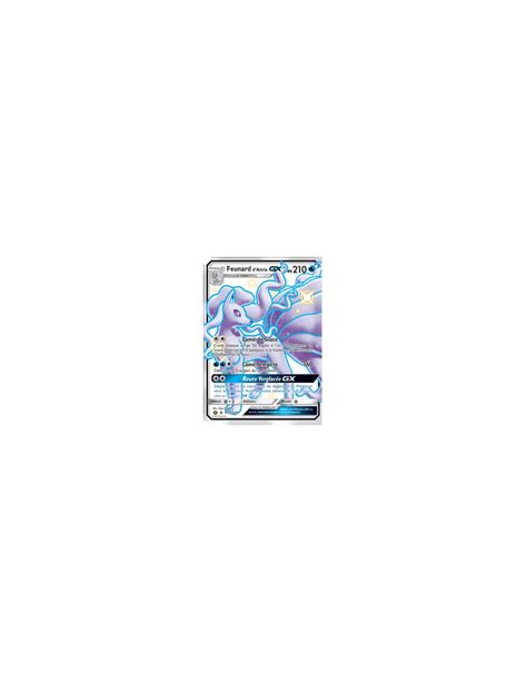 Pokemon Feunard D Alola Gx Fa Shiny Carte Pok Mon Sv Sv Desti