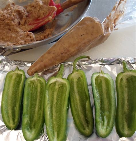 Happier Than A Pig In Mud Refried Bean And Cheddar Stuffed Jalapenos