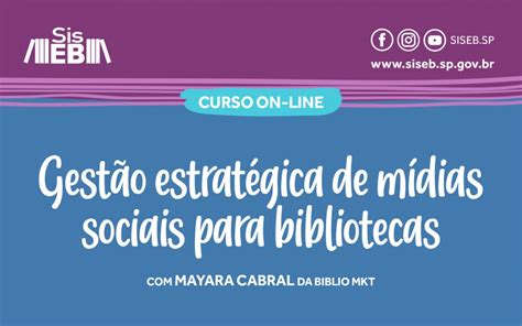 Gestão estratégica de mídias sociais para bibliotecas curso CGD