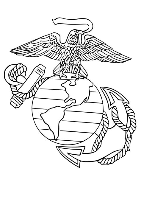 Marine Corps Coloring Pages Free