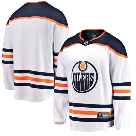 Men's Edmonton Oilers Fanatics Branded White Breakaway - Blank Jersey