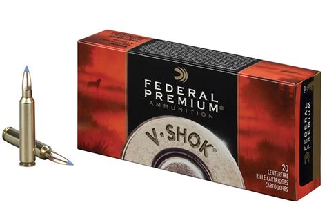 Federal 25 06 Rem 85 Gr Nosler Ballistic Tip Varmint V Shok 20 Box