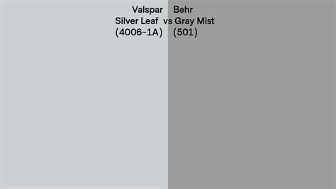 Valspar Silver Leaf A Vs Behr Gray Mist Side By Side