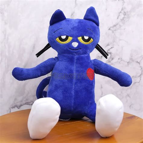 Cartoon Kawaii Pete The Cat Plush Toy Soft Stuffed Animal Doll 20cm-in Movies & TV from Toys ...