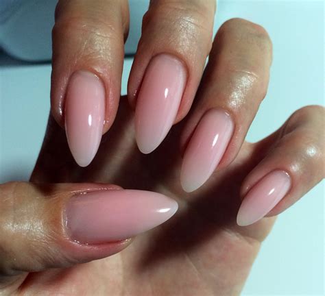 Nude Nails Natural Gel Nails Gel Nails Almond Gel Nails